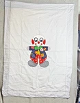 Springs Mills Vtg 1975 Cut & Sew Fabric Panel Circus Clown Blanket Quilt 57 X 42. Fixed Price $63.75.