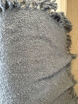Pottery Barn Dreamy Fringe Throw Blanket 50 X 60" Steel Blue Bestseller. Fixed Price $29.97.