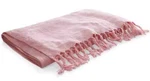 Ralph Lauren 100% Linen Meadow Lane Britt Pale Coral Pink Fringe Throw Blanket. Fixed Price $179.99.