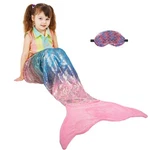 Catalonia Kids Mermaid Tail Blanket With Mask, Super Soft Plush Sleeping. Fixed Price $23.79.