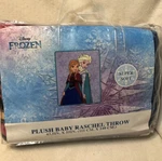 Disney Frozen Plush Baby Raschel Throw Soft Blanket Elsa & Anna 43" X 55" New. Fixed Price $27.75.