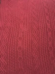 Ll Bean Throw Blanket Chunky Cable Knit Fisherman Red Soft Sherpa Reversible. Fixed Price $69.99.