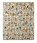 Dogs Scarves Fleece Throw Blanket Size 50 X 60 Mainstay. Fixed Price $11.21.