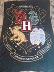 Harry Potter Hogwarts Crest Fleece Throw Blanket Wizarding World Very Soft. Fixed Price $19.99.