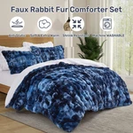 Extra Warm 3PC Comforter Soft Faux Fur Plush Sherpa Fleece Blanket Antistatic. Fixed Price $95.99.