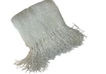 Restoration Hardware Soft Green Chenille (1) Heavy Throw Blanket 52X72. Fixed Price $135.20.