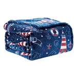 Plazatex Lighthouse Plush Decorative Throw 50" 60" Blue. Fixed Price $21.70.