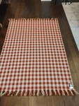 Nos Vtg Welsh Woollens Tapestry Blanket Reversible Woolen Coverlet 56 X77". Fixed Price $88.50.