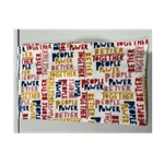 Jo-ann Blizzard Fleece Anti-pill Inspirational Typography Remnant Multicolor. Fixed Price $17.50.