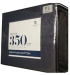 New Dark Blue Jean Wamsutta 350 Tc 100% Egyptian Cotton Sateen Full Sheet Set. Fixed Price $69.99.