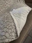 Fur Feather Soft Luxury Reversible With Sherpa Throw Blanket White Cream New!. Fixed Price $23.99.