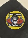 Grateful Dead San Francisco 2025 Skull & Roses Large Black Fleece Blanket Throw. Fixed Price $34.99.