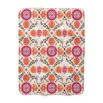 Zen Boho Floral Medallion Sherpa Blanket Cozy Throw Soft. Fixed Price $48.00.