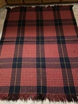 Vtg Red Buffalo Plaid Blanket Cabin Horner Bros Woolen Mills 1940 60 X70. Fixed Price $38.00.