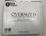 Premium Oversized 3-PIECE Duvet Cover Set Full/queen Southshore Fine Linens. Fixed Price $5.00.