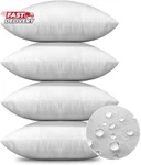 Otostar Waterproof Throw Pillow Inserts 18X18 Inch, Set 4 Resistant Squ. Fixed Price $39.30.
