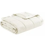 Madison Park Cambria Oversized Down Alternative Satin Trim Blanket, Full/queen. Fixed Price $29.99.