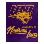 Northern Iowa Panthers Blanket 50X60 Raschel Signature Design. Fixed Price $48.95.