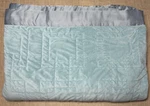Fieldcrest Quilted Microfiber Blanket King Blue Satin. Fixed Price $49.99.