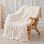 Tuddrom Decorative Extra Soft Fuzzy Faux Fur Throw Blanket 50" 60",SOLID Re.... Fixed Price $28.14.