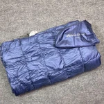 Eddie Bauer Home Down Throw Blanket Blue 50X60 Quilted Packable Travel Camping. Fixed Price $49.99.