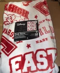Disney High School Musical White Fleece Throw Blanket 50 X 70 New. Fixed Price $57.38.