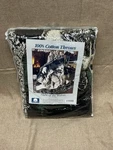 The Rug Barn American Classics Cotton Night Of Wolves 65X53 Throw Blanket. Fixed Price $45.88.