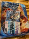 American Eagle With Flag Fleece Blanket 50X60 Throw. Fixed Price $20.00.