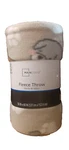 Main Stays Fleece Throw City Dogs 50 X 60 Tan With And Paw Prints Nwt. Fixed Price $17.10.