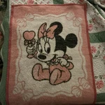 Vintage 1984 Biederlack Baby Blanket Minnie Mouse Disney Pink. Fixed Price $78.00.