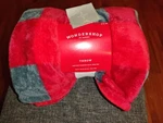 Wondershop Target Soft Throw Red & Blue/gray Plaid 50" 60" Velvety Warm Comfy. Fixed Price $7.99.