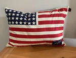 Tommy Hilfiger Flag Throw Pillow - Americana, Fourth Of July. Fixed Price $60.00.