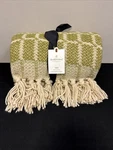 Grid Throw Blanket Green - Hearth & Hand With Magnolia. Fixed Price $26.97.