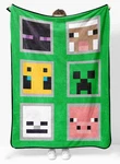 Sunny Side Up Minecraft Soft Plush Throw Blanket - Measures 46 X 60 Inches .... Fixed Price $30.68.