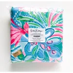 Lilly Pulitzer Lounge Towel Oversized Floral Pink Blue Beach Blanket Picnic Nwt. Fixed Price $44.00.