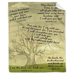 Amitayus Tree Healing Scripture Bible Verse Fleece Throw Sympathy Prayer Blan.... Fixed Price $82.00.