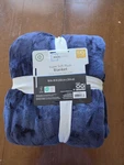 Mainstays Super Soft Plush Blanket Full/queen Blue Oeko-tex Recycled Polyester. Fixed Price $20.00.
