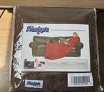 The Slanket Fleece Blanket With Sleeves Chocolate 60" X 95" Super Soft Huge Size. Fixed Price $29.99.