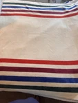 Bath & Body Works Limited Edition Cream Striped Blanket 50X60 Sherpa Soft. Fixed Price $35.00.