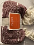 Opalhouse Woven Stripe Throw Blanket 60" X 50" Purple Farmhouse Brand New. Fixed Price $20.00.