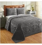 Better Trends Trevor Design 100% Cotton Tufted Double Bedspread Gray. Fixed Price $105.99.
