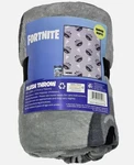 Fortnite Plush Throw 46X60IN Polyester Grey Tomatoe Face Pizza Design Blanket. Fixed Price $13.79.