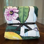 Nwt Vera Bradley Xl Throw Blanket Lemon Grove. Fixed Price $69.99.