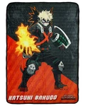 My Hero Academia Blanket Katsuki Bakugo Plush Fleece Lightweight Throw 45" X 60". Fixed Price $33.99.