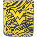 College Covers West Virginia Mountaineers Raschel Throw Blanket, 50" X 60". Fixed Price $28.49.