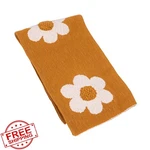 Creative Co-op Knit Baby Blanket, Multicolor Flower Print Cotton. Fixed Price $45.99.