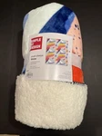 New Simple By Design Plush Sherpa Throw Blanket 50 X 60 "paintbrush" Reversible. Fixed Price $29.99.