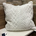 Ralph Lauren Throw Pillow Highland Bradbury Rl Monogrammed Cable Knit 20X20 $215. Fixed Price $169.95.