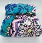 Vera Bradley Throw Blanket Warm Soft 12408-12610 Peacock Garden Pattern 80"X 50". Fixed Price $44.99.