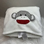 Baby Starters Sock Monkey Ivory Plush Soft Fleece Blanket 30X40 Clean Fast Ship. Fixed Price $20.79.